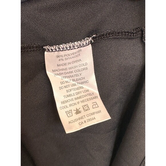 FootJoy Golf Polo Mens Jersey M Black Blue Preppy Embroidered Logo - Picture 7 of 8